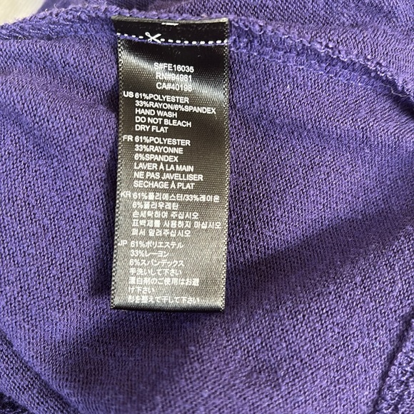 Pretty Purple Bubble Sleeve with Cutout Back Size Small Forever 21 - Picture 3 of 3